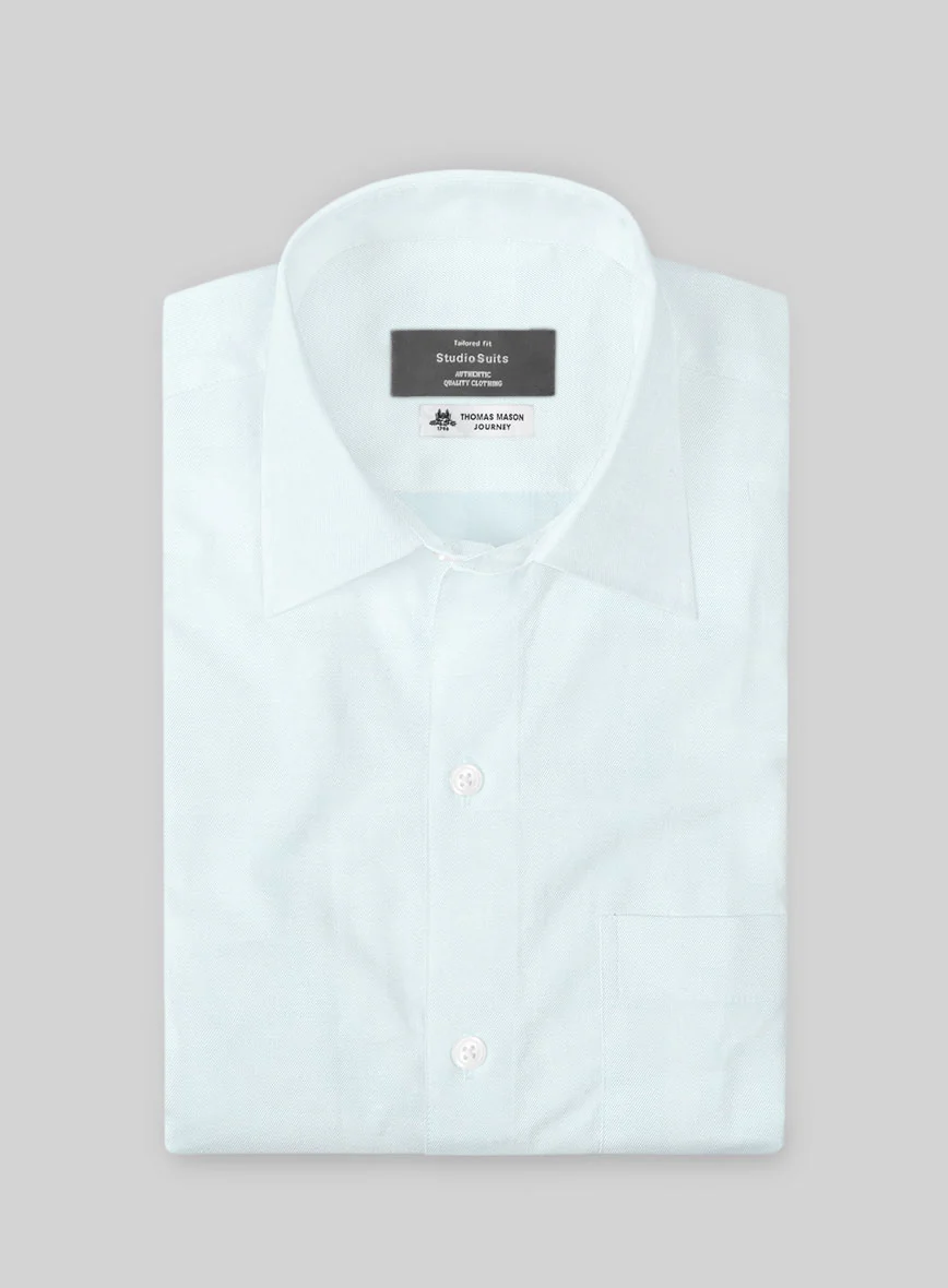 Thomas Mason Blue Shirt - Image 2