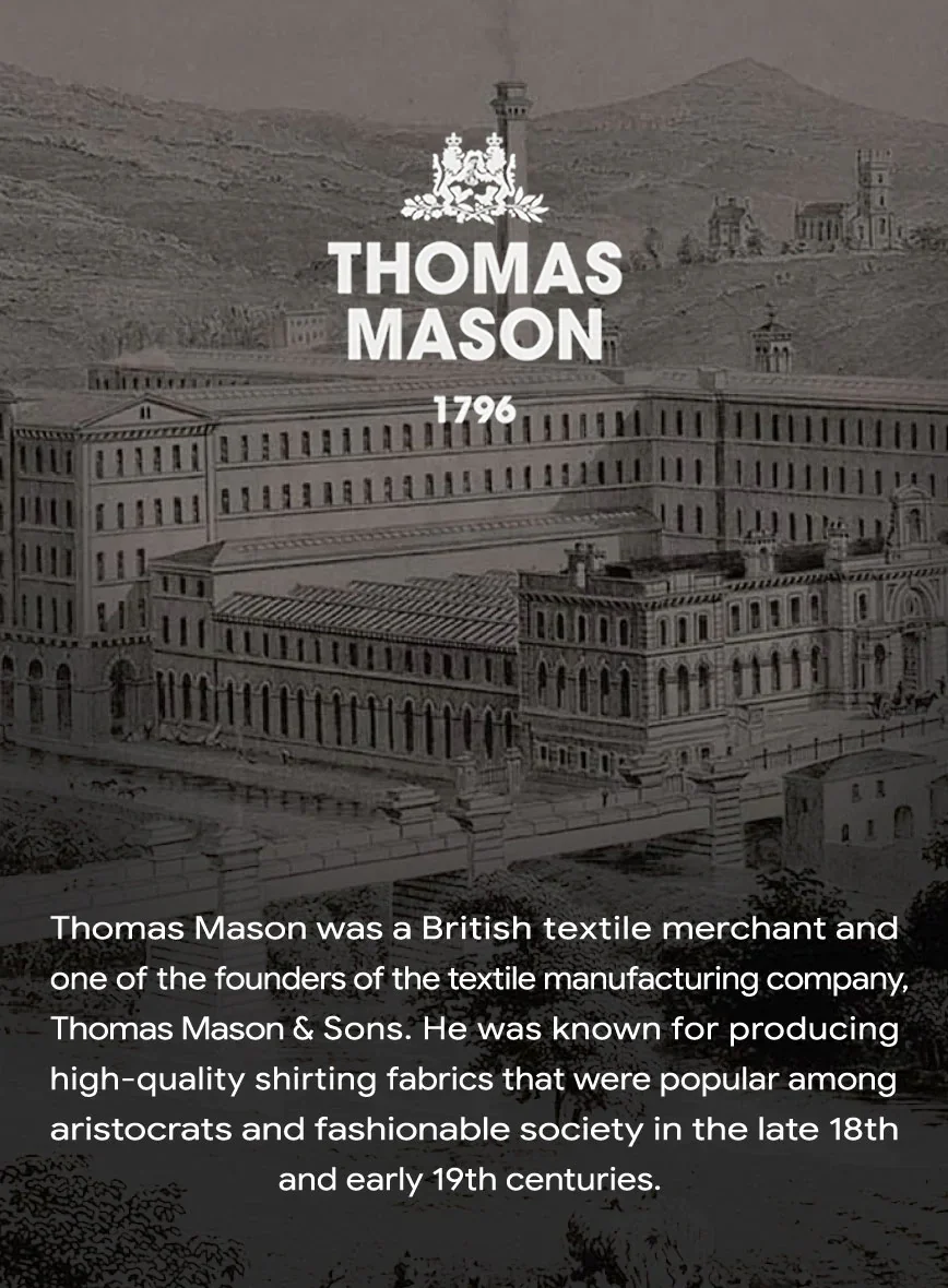 Thomas Mason Cloudy Blue Shirt - Image 6