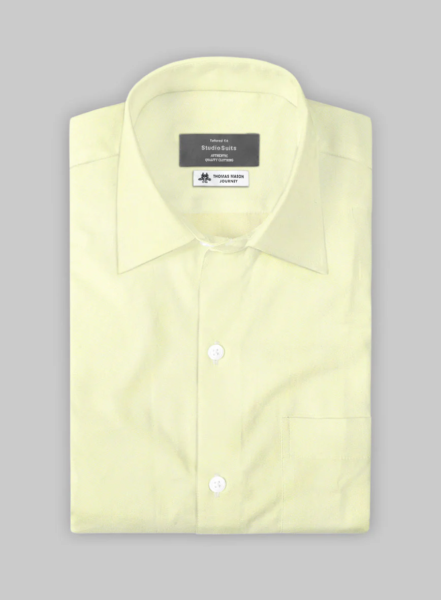 Thomas Mason Daffodil Yellow Shirt - Image 3