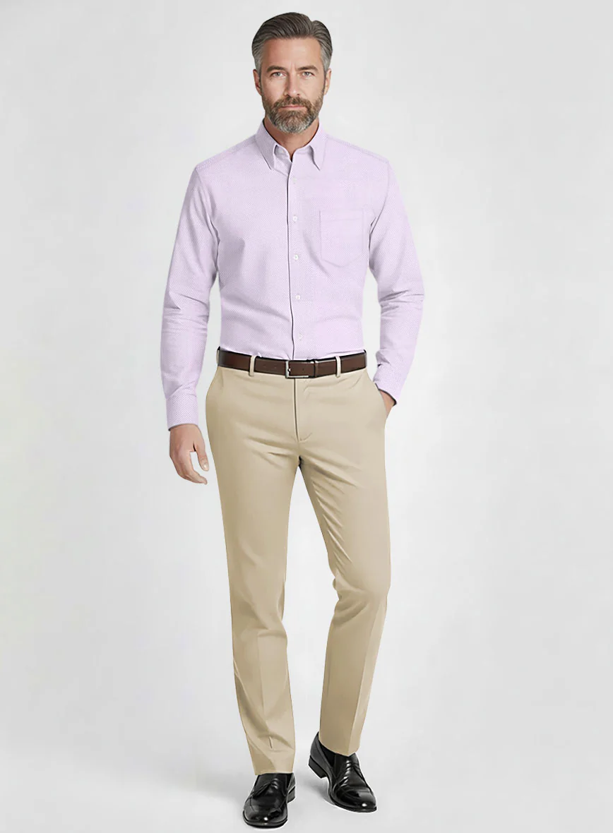 Thomas Mason Lavender Oxford Shirt - Image 3