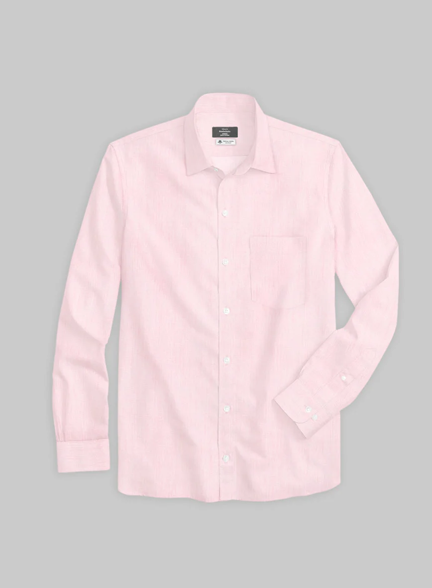 Thomas Mason Light Pink Shirt - Image 3