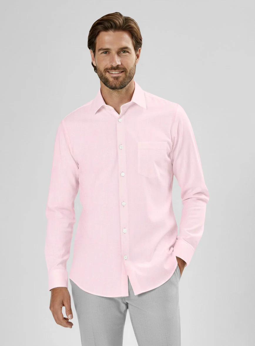 Thomas Mason Light Pink Shirt - Image 5