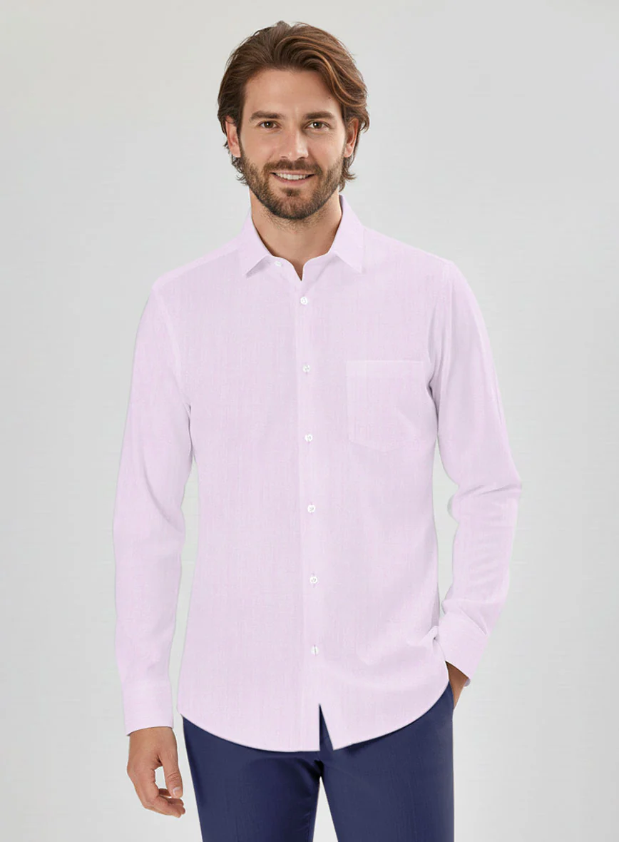 Thomas Mason Light Purple Shirt - Image 3