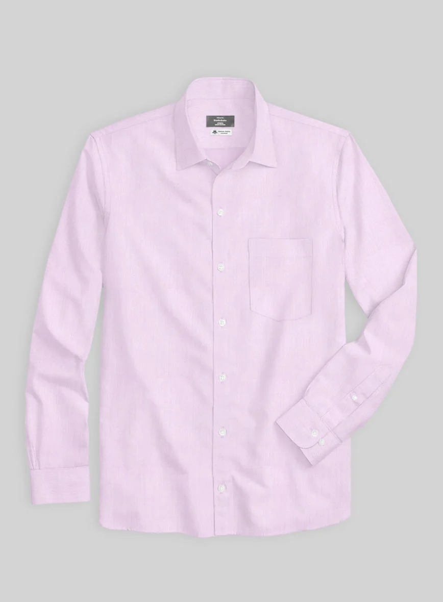Thomas Mason Light Purple Shirt - Image 4