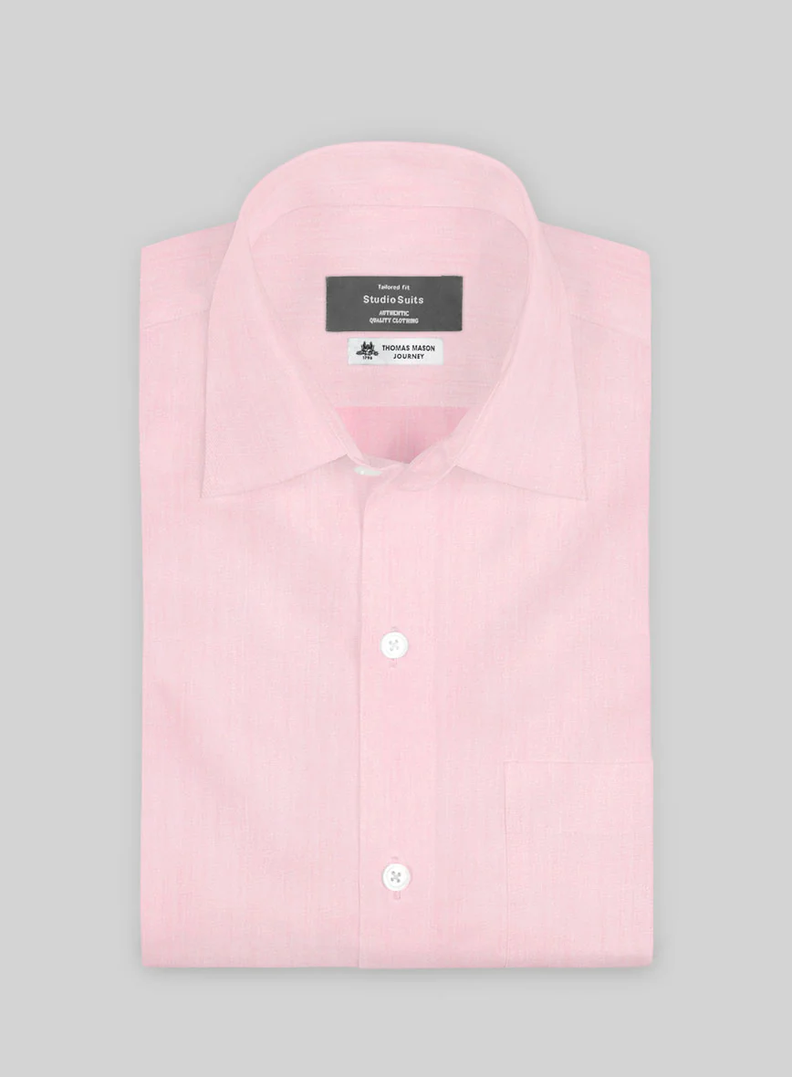 Thomas Mason Pink Shirt - Image 2