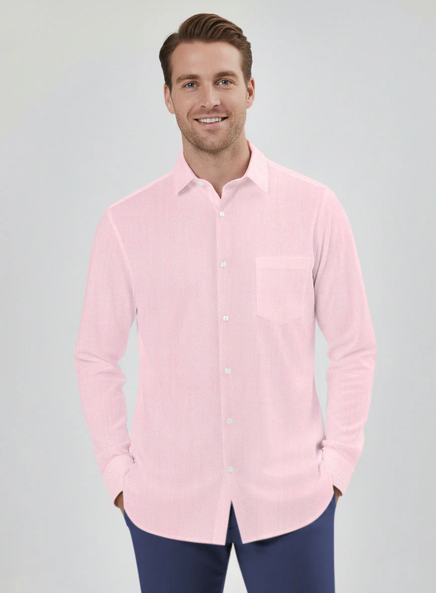 Thomas Mason Pink Shirt - Image 5