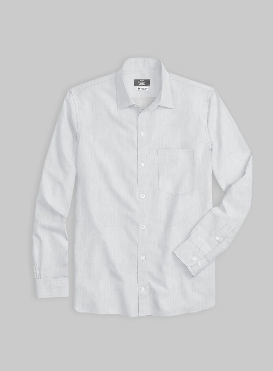 Thomas Mason Silver Shirt - Image 4