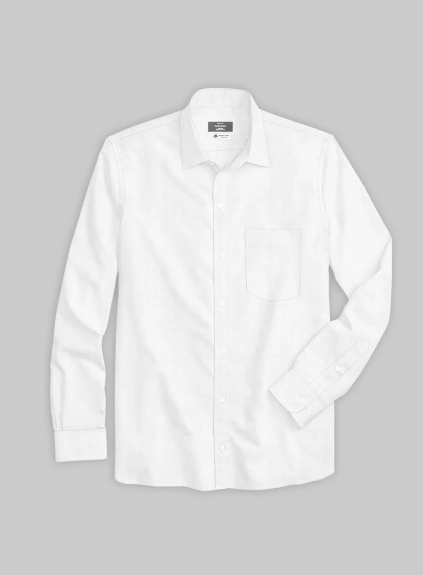 Thomas Mason White Cavalry Shirt - Image 4