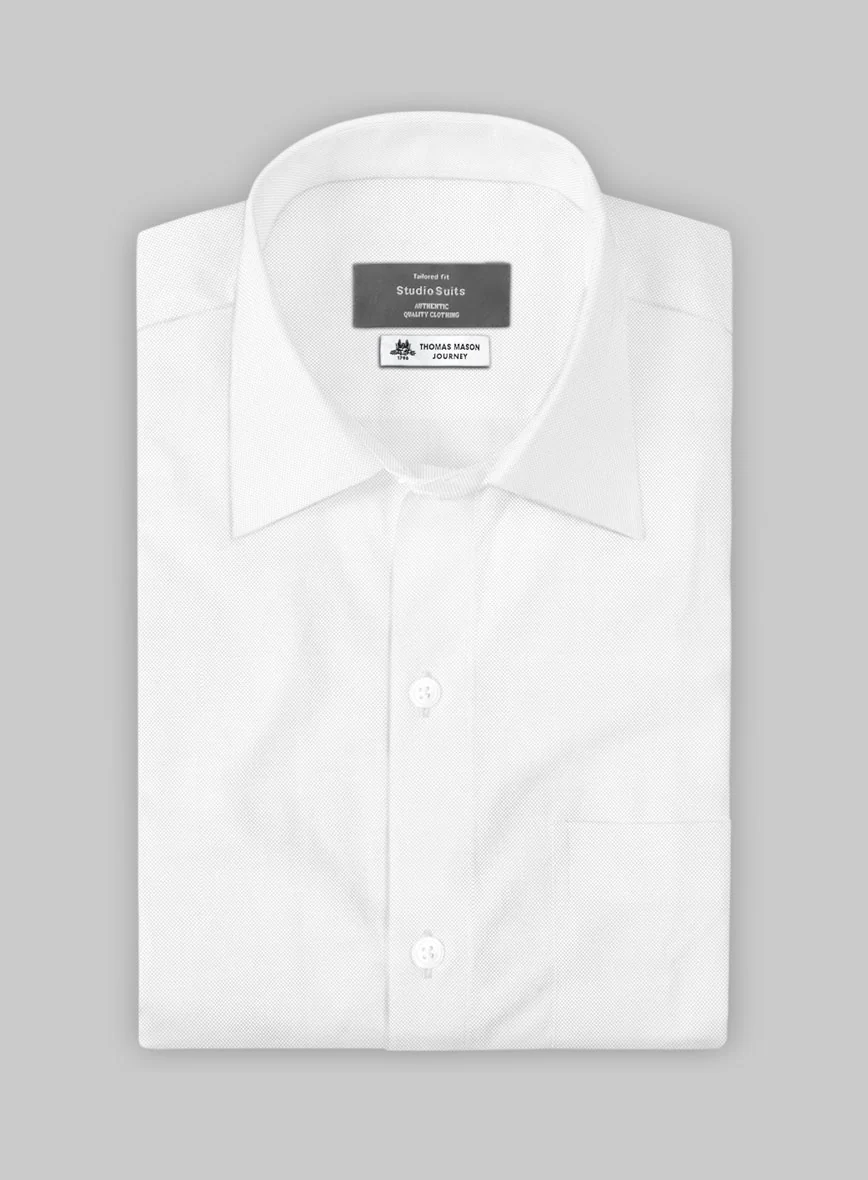 Thomas Mason White Oxford Shirt - Image 2