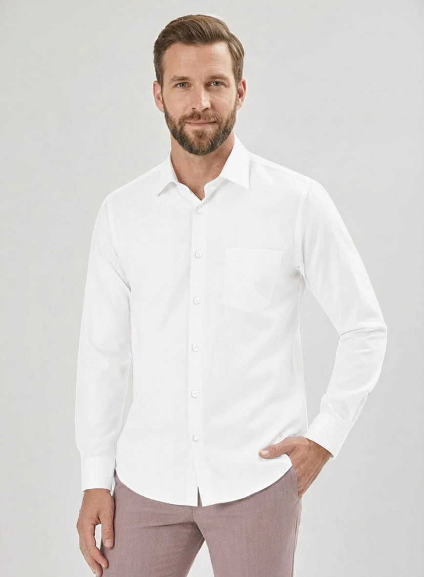 Thomas Mason White Oxford Shirt - Image 3
