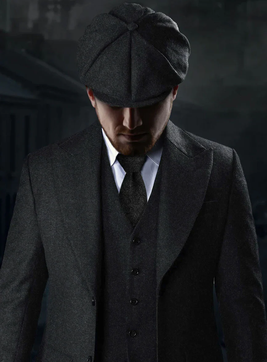 Peaky Blinders Suit - Thomas Shelby - Charcoal Tweed - Image 3