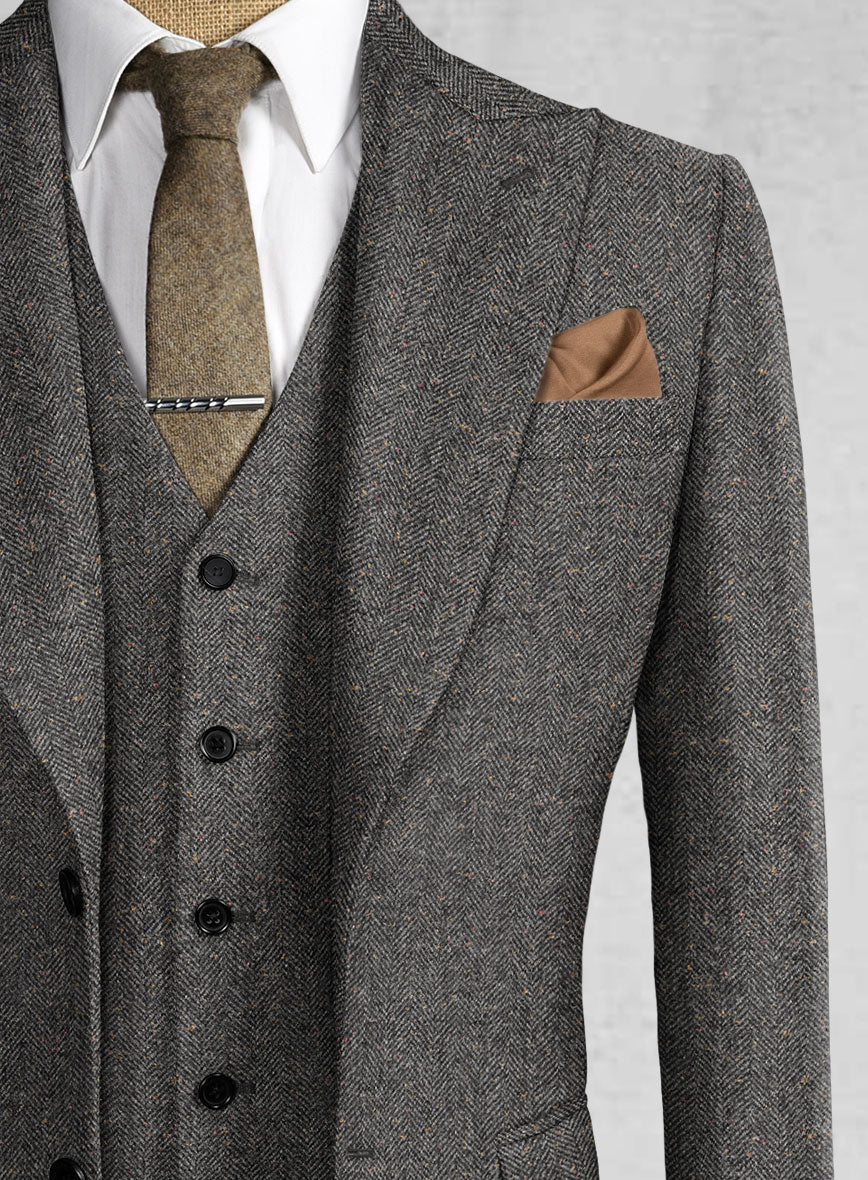 Thomas Shelby Peaky Blinders Gray Tweed Suit - Image 3