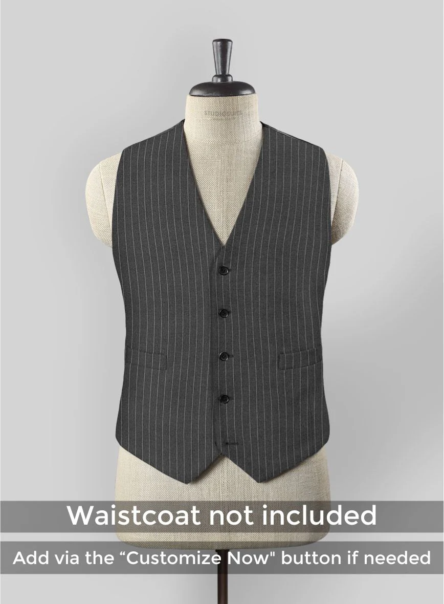 Thomas Shelby Peaky Blinders Gray Wool Suit - Image 3