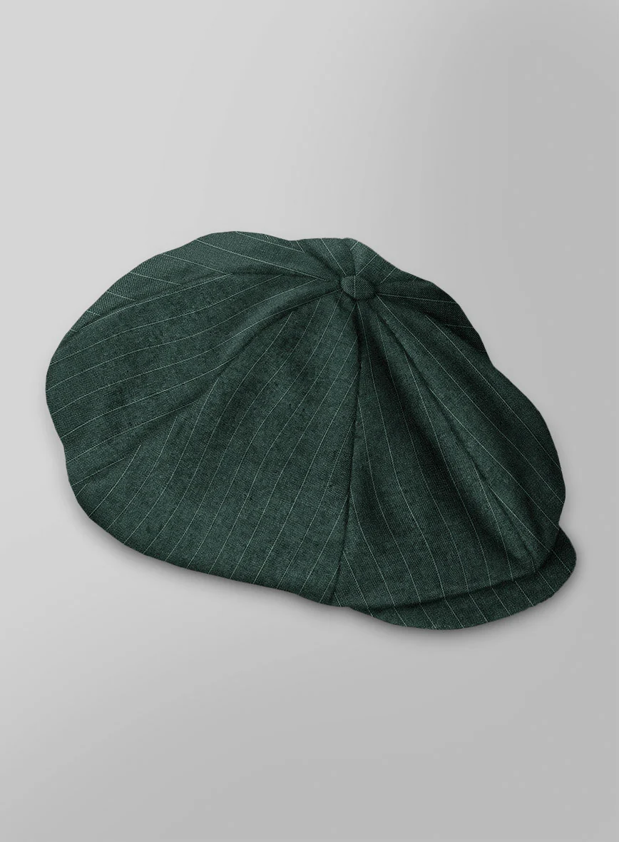 Thomas Shelby Peaky Blinders Green Wool Newsboy Cap - Image 3