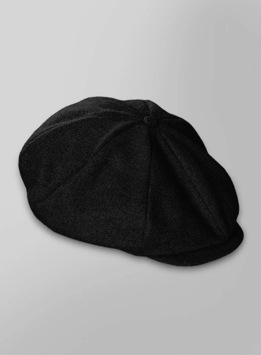 Thomas Shelby Peaky Blinders Immortal Black Tweed Newsboy Cap - Image 3