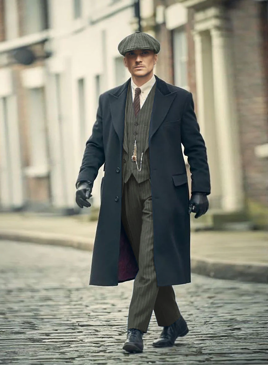 Thomas Shelby Peaky Blinders Olive Green Wool Suit - Image 2