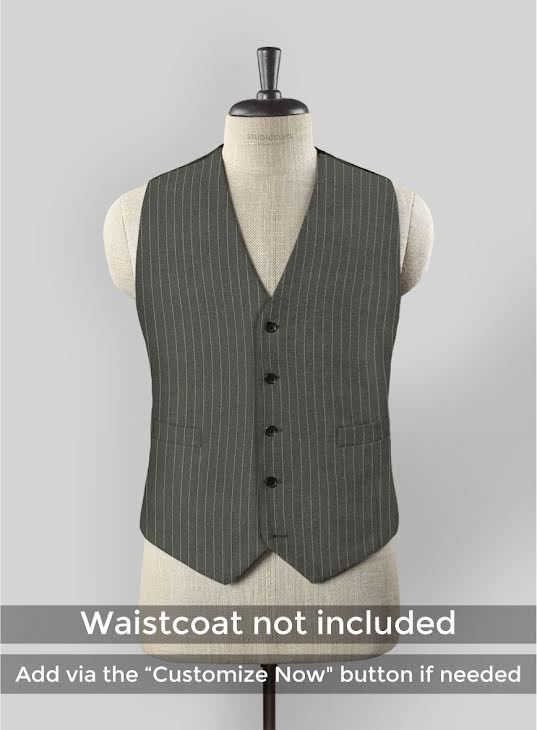 Thomas Shelby Peaky Blinders Olive Green Wool Suit - Image 5