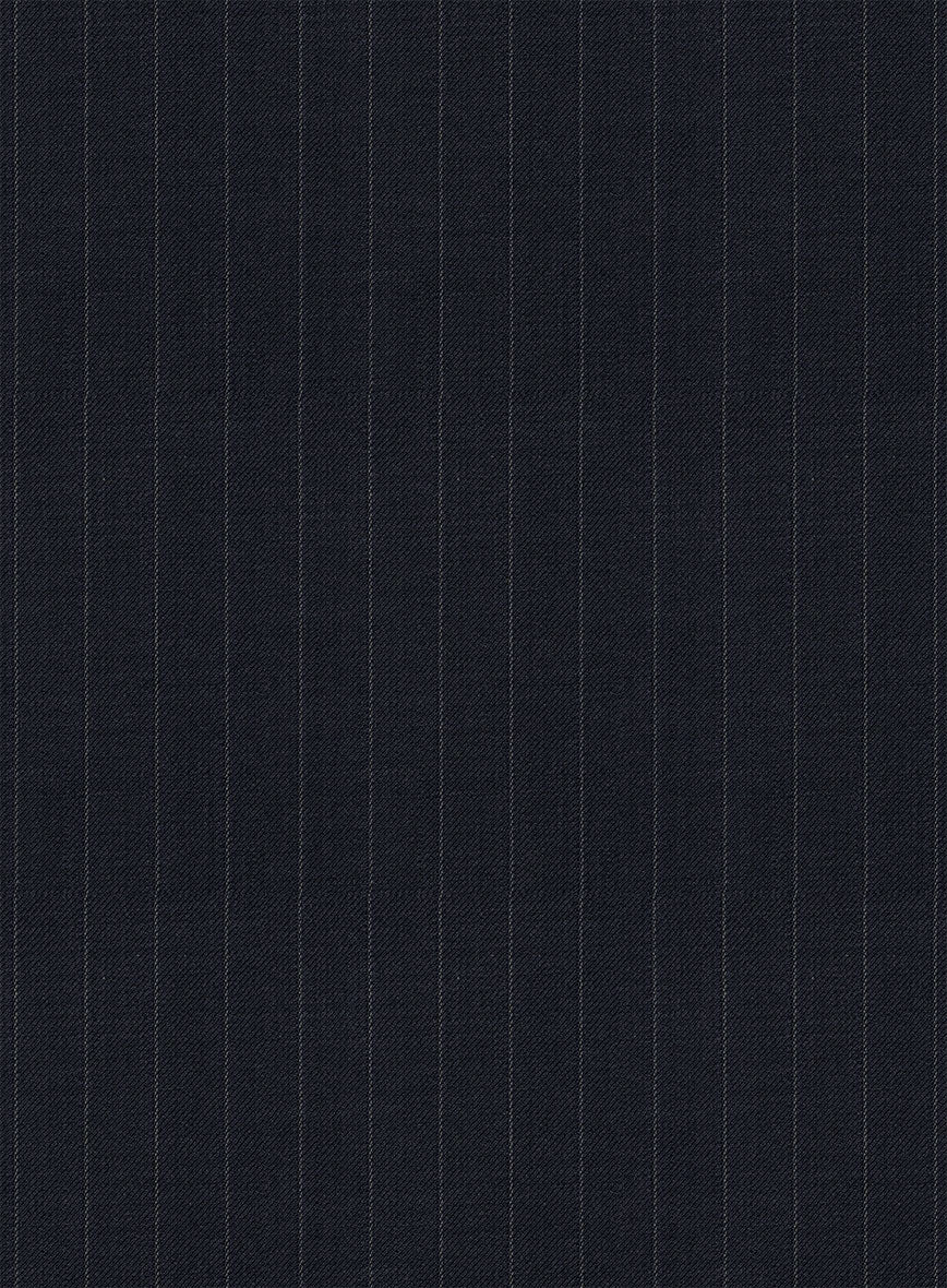 Thomas Shelby Peaky Blinders Stripe Blue Wool Newsboy Cap - Image 4