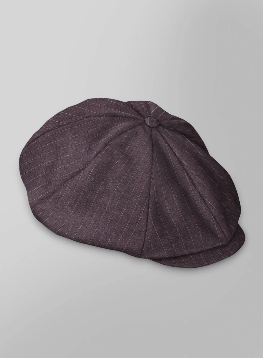 Thomas Shelby Peaky Blinders Wine Wool Newsboy Cap - Image 3
