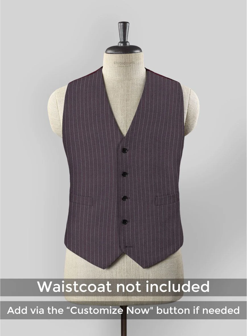 Thomas Shelby Peaky Blinders Wine Wool Suit - Image 5