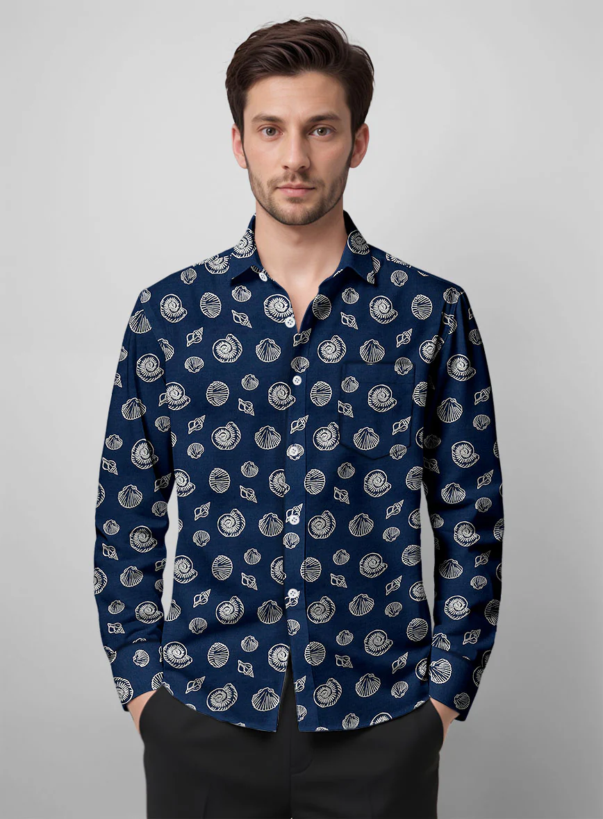 Tidal Shell Cotton Lycra Shirt - Image 3