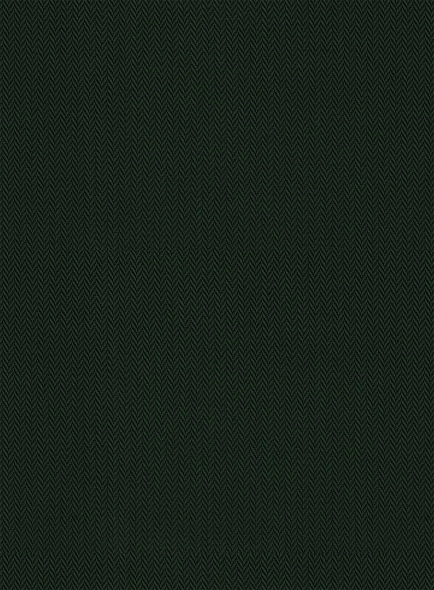 Timber Green Herringbone Cotton Shirt - Image 4