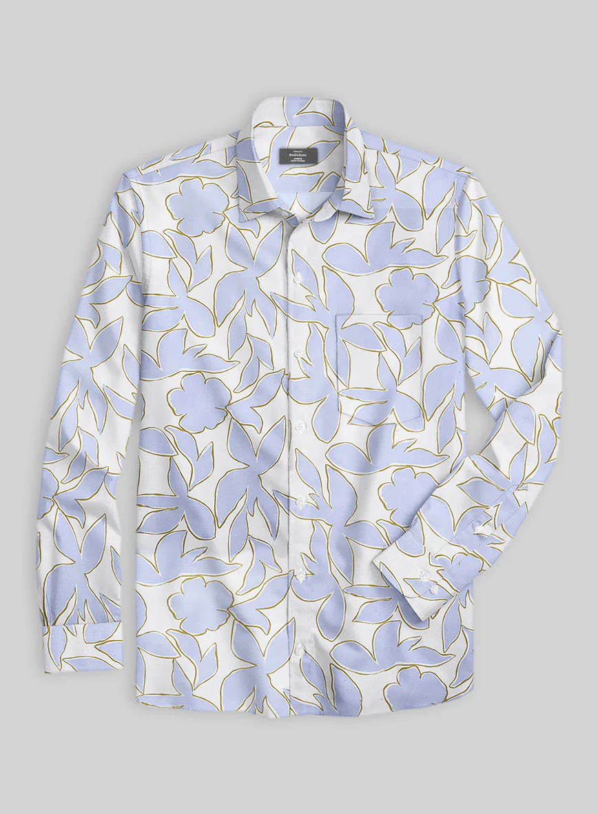 Tranquil Leaf Cotton Shirt - Image 2