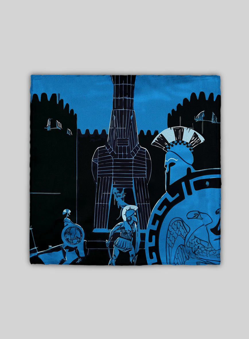 Troia Notturna Silk Pocket Square - Image 3