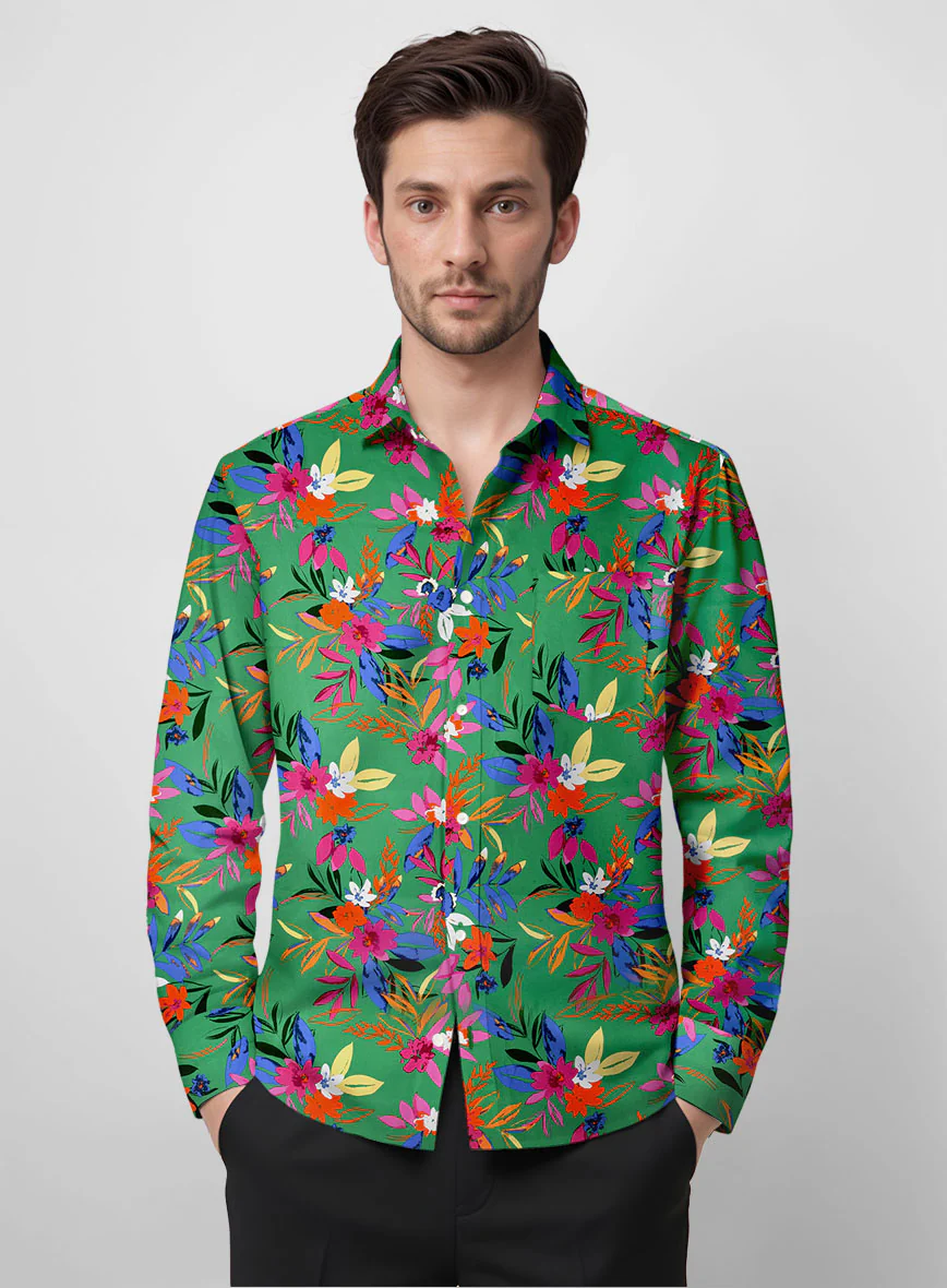 Tropic Vibe Cotton Lycra Shirt - Image 3
