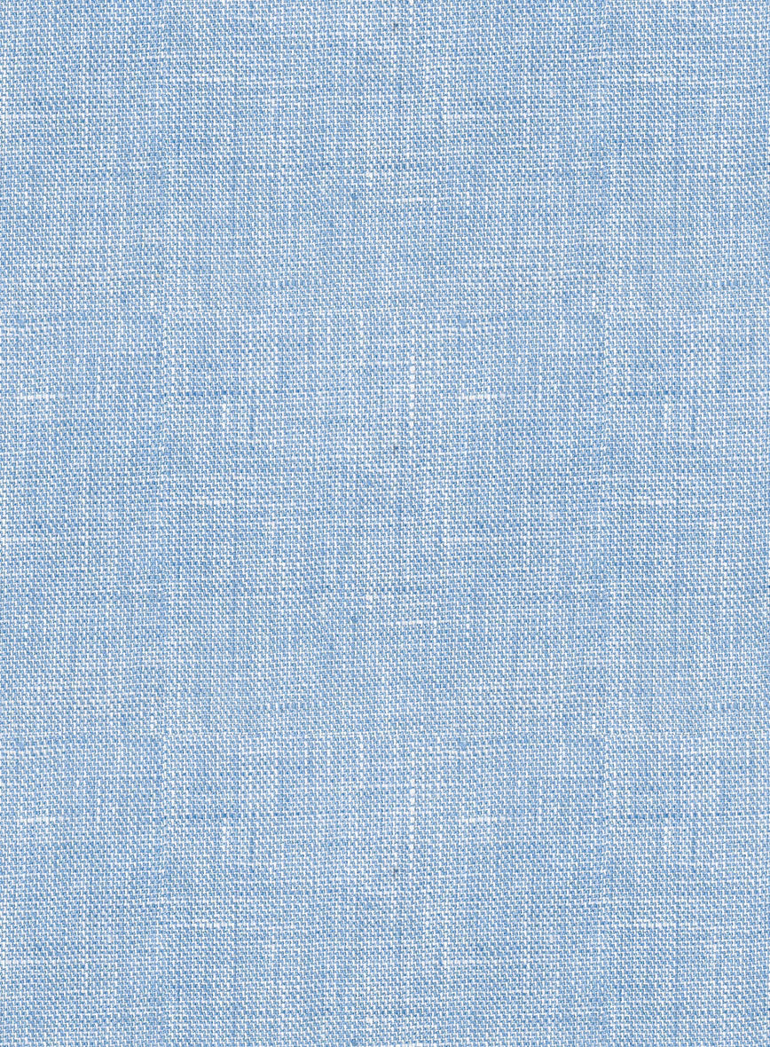 Tropical Blue Linen Boys Suit - Image 8