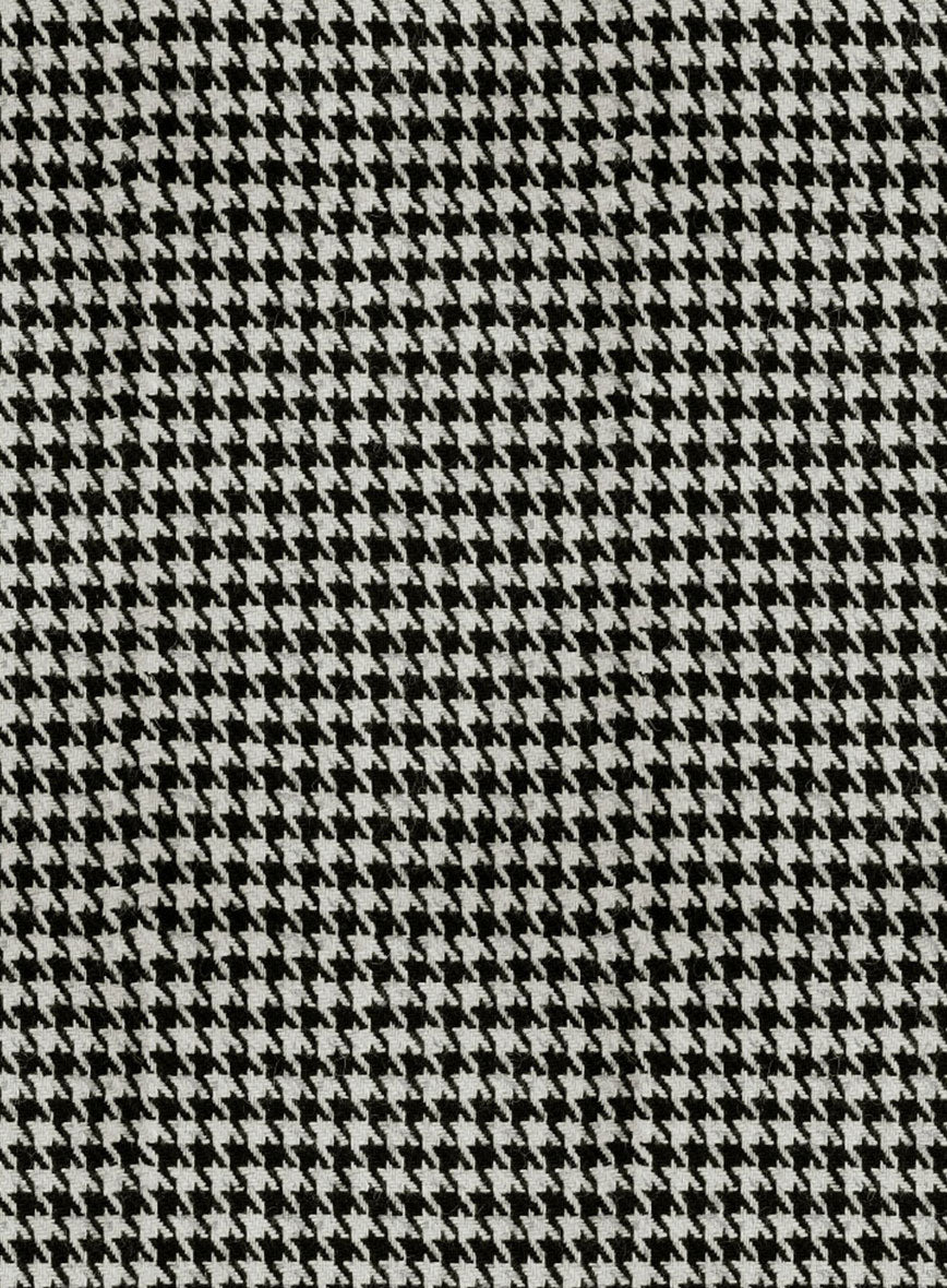 Trucker Big Houndstooth BW Tweed Shirt - Image 3
