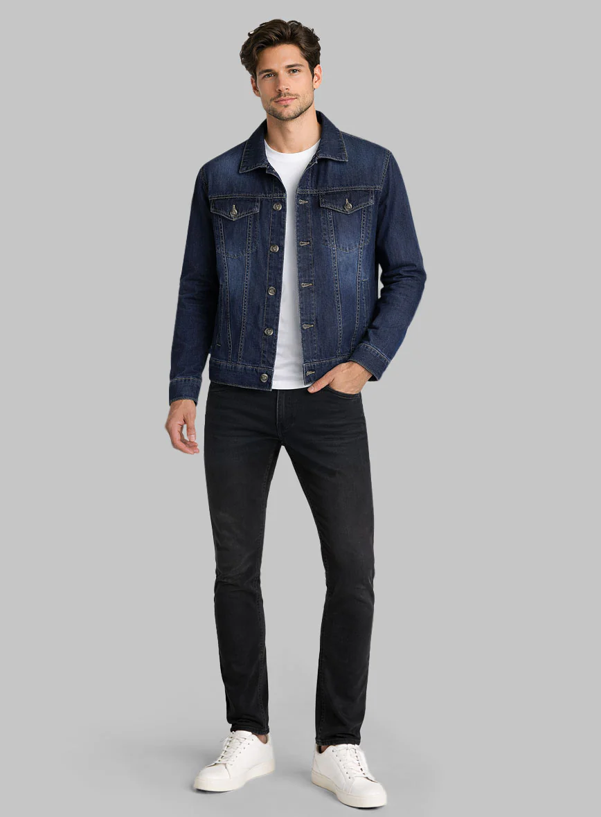 Trucker Blue Bastion Denim Jacket - Image 3