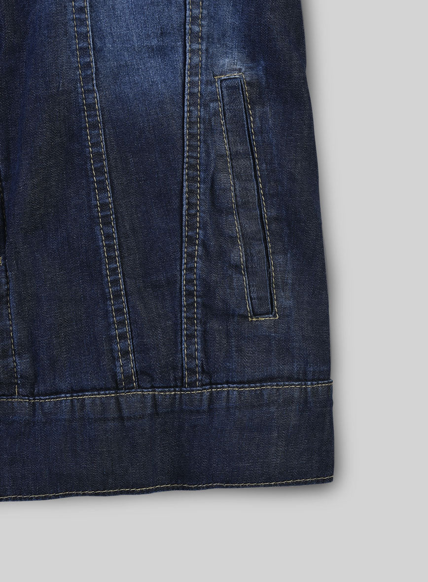Trucker Blue Bastion Denim Jacket - Image 7