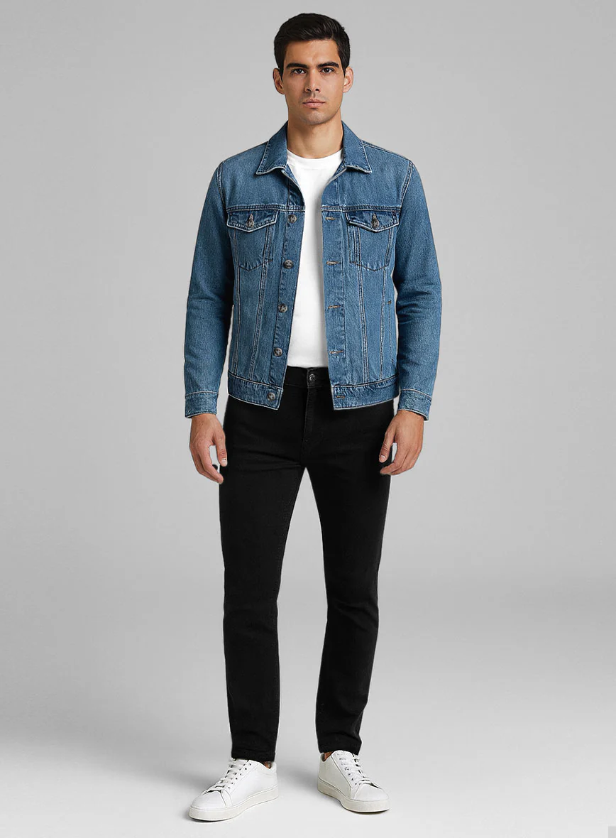 Trucker Blue Vista Denim Jacket - Image 3