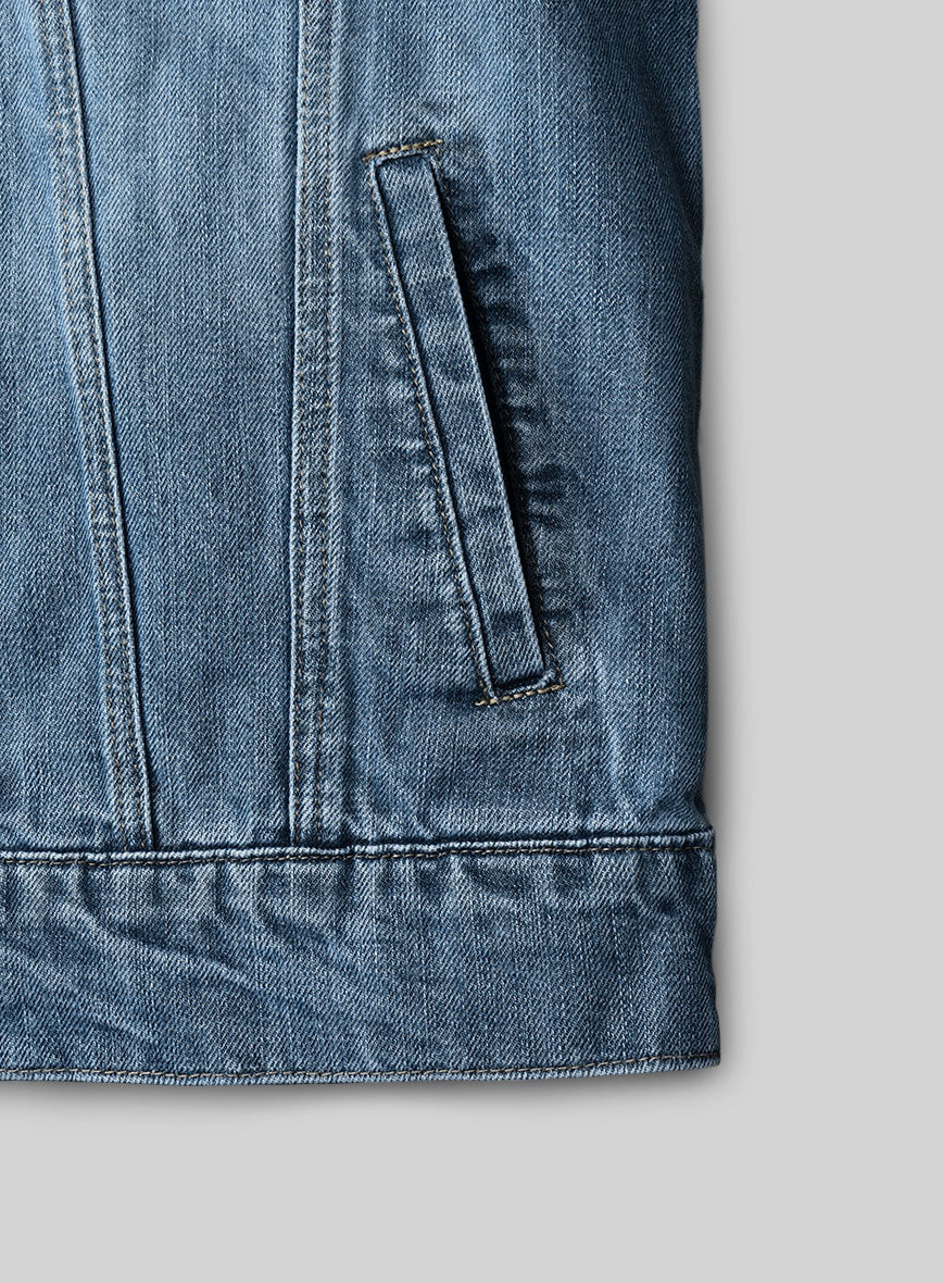 Trucker Blue Vista Denim Jacket - Image 6