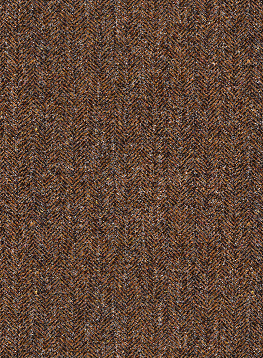 Trucker Haberdasher Autumn Rust Tweed Shirt - Image 3