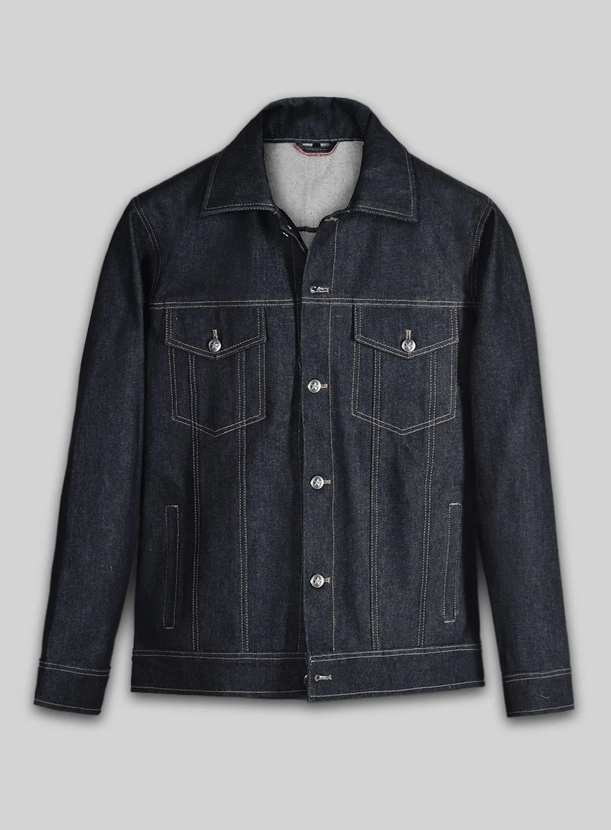 Trucker Selvedge Denim Jacket - Image 2