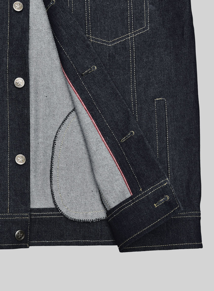 Trucker Selvedge Denim Jacket - Image 4