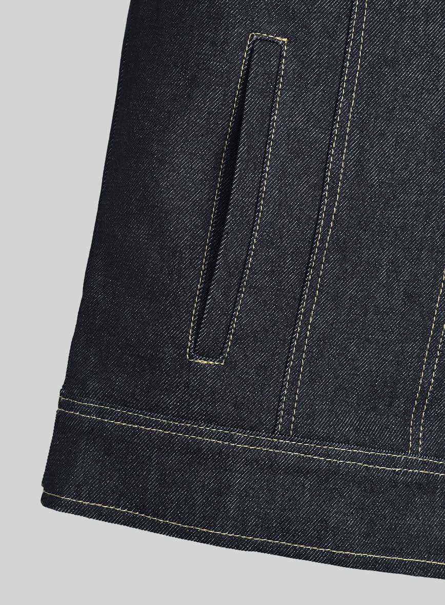 Trucker Selvedge Denim Jacket - Image 7