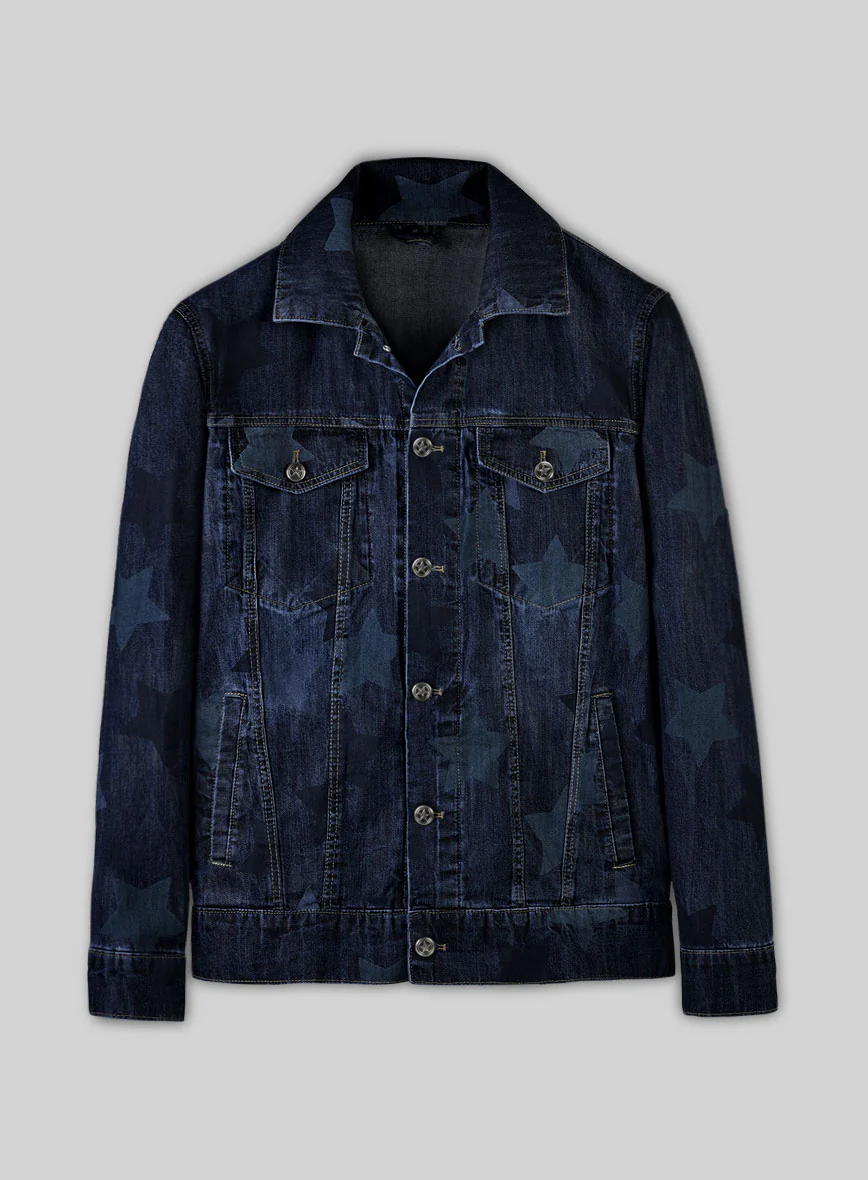 Trucker Starfade Indigo Denim Jacket - Image 2