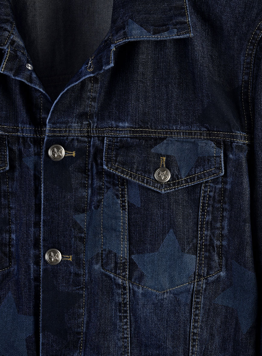 Trucker Starfade Indigo Denim Jacket - Image 4