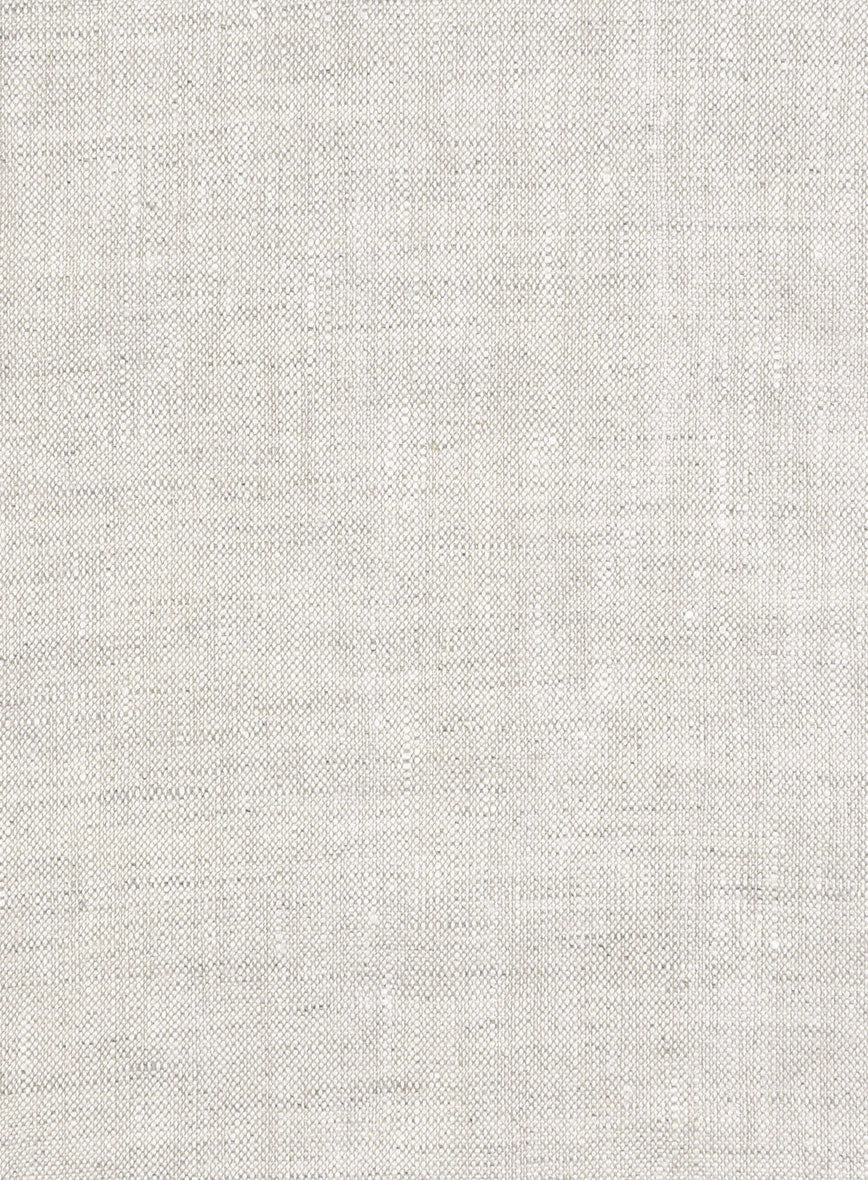 Trucker Tropical Beige Linen Shirt - Image 4