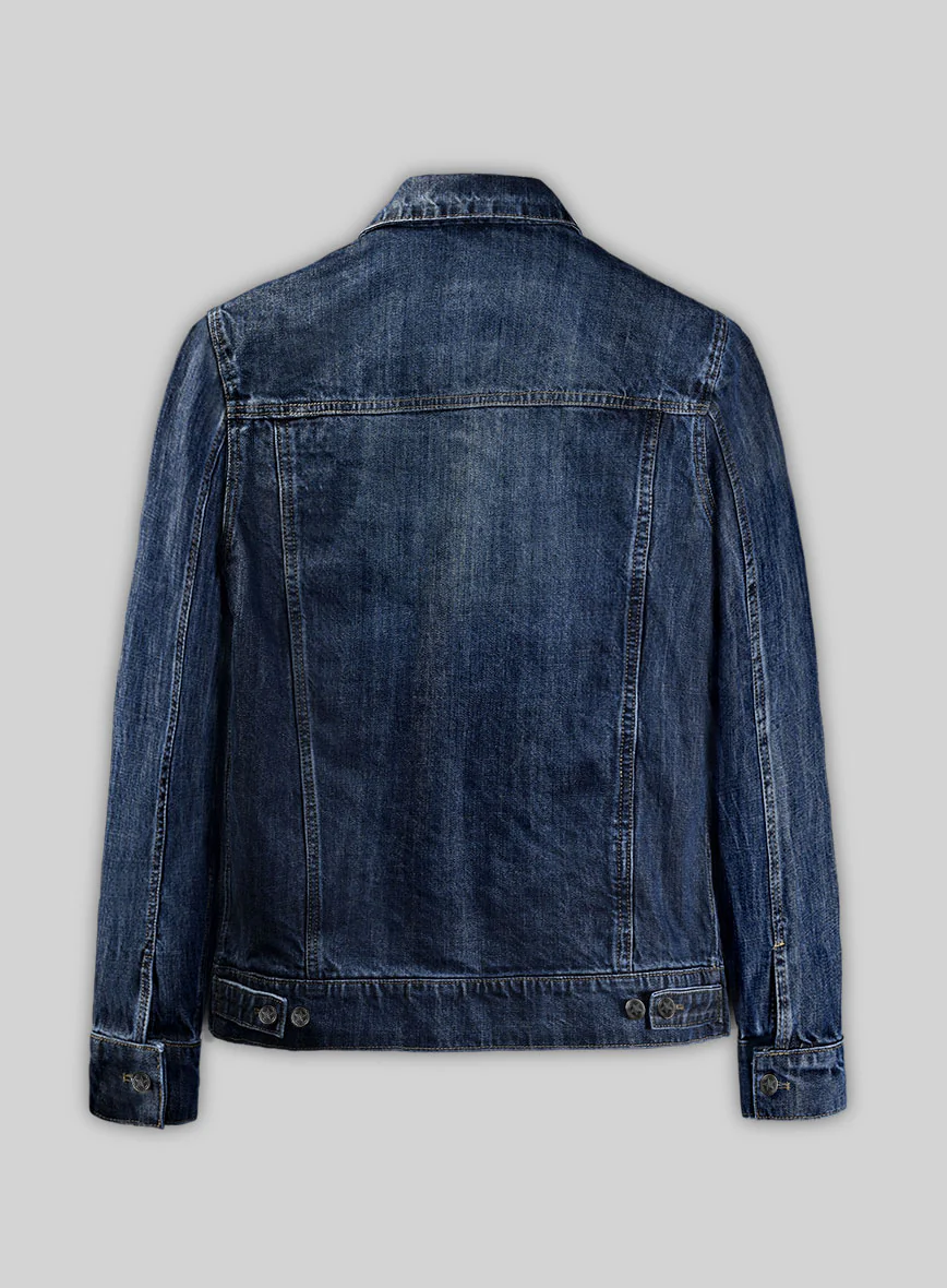 Trucker Vintage Blue Denim Jacket - Image 4