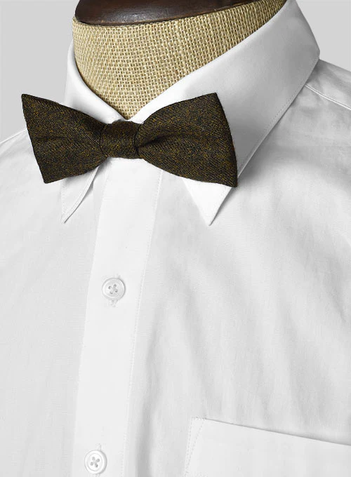 Tweed Bow - Melange Green Tweed - Image 3