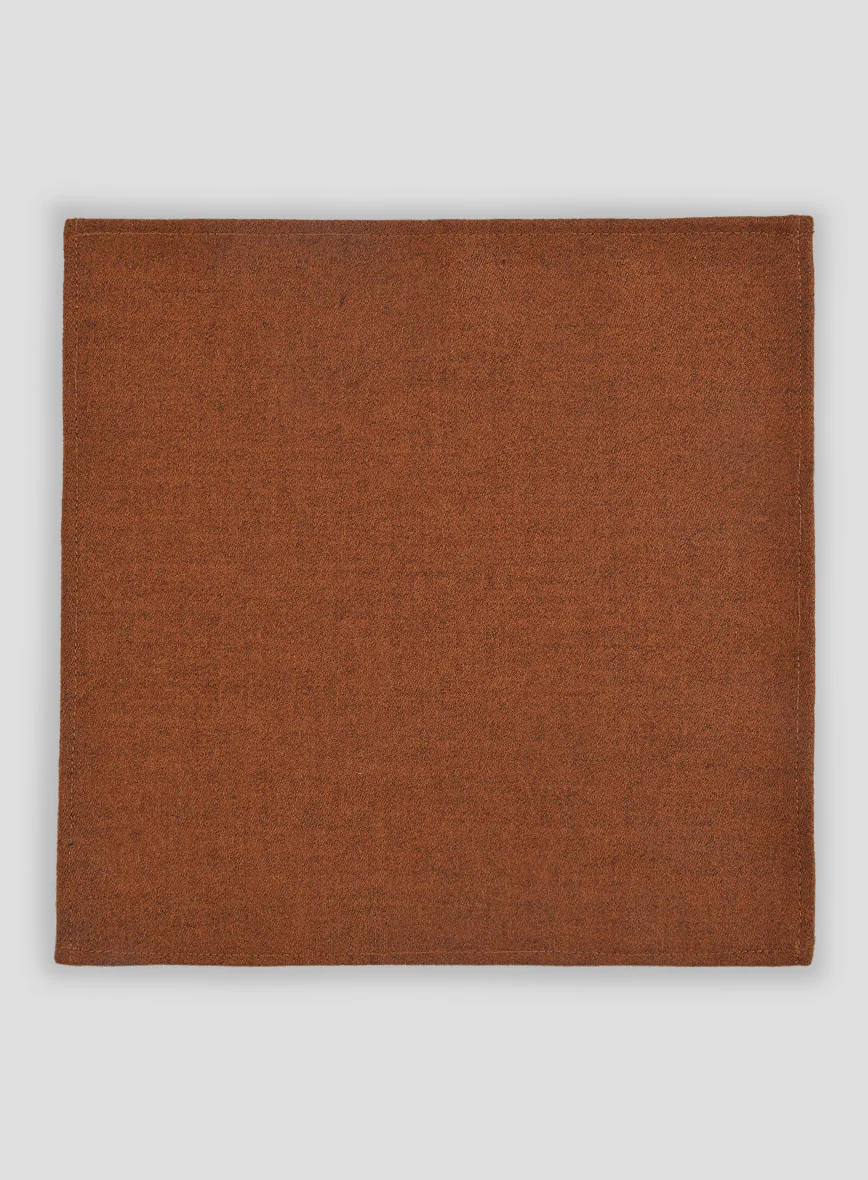 Tweed Pocket Square - Melange Rust - Image 3