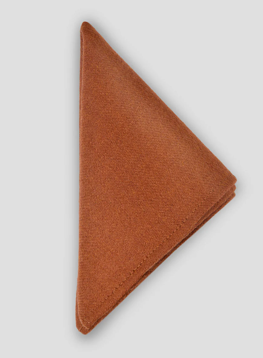 Tweed Pocket Square - Naples Maitai Orange - Image 2