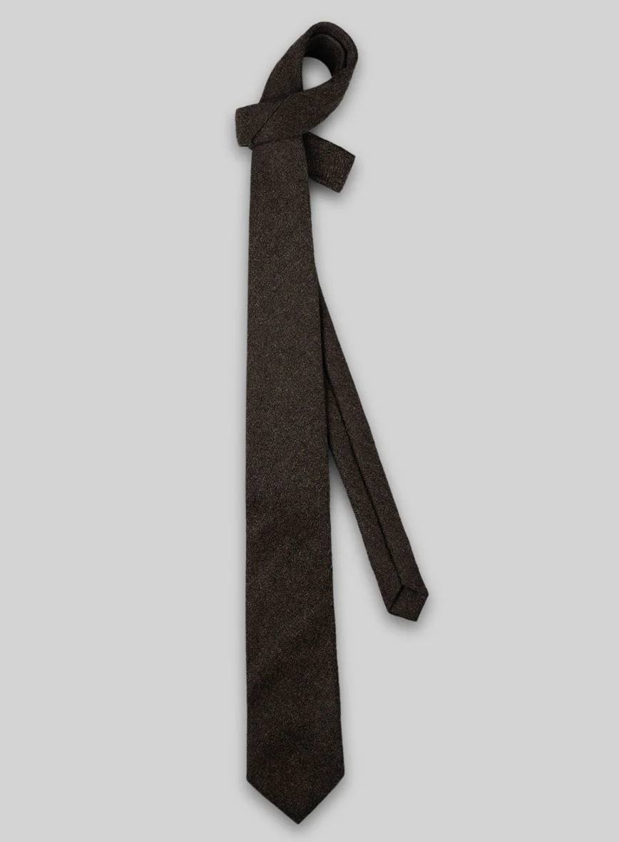 Tweed Tie - Naples Dark Brown - Image 2