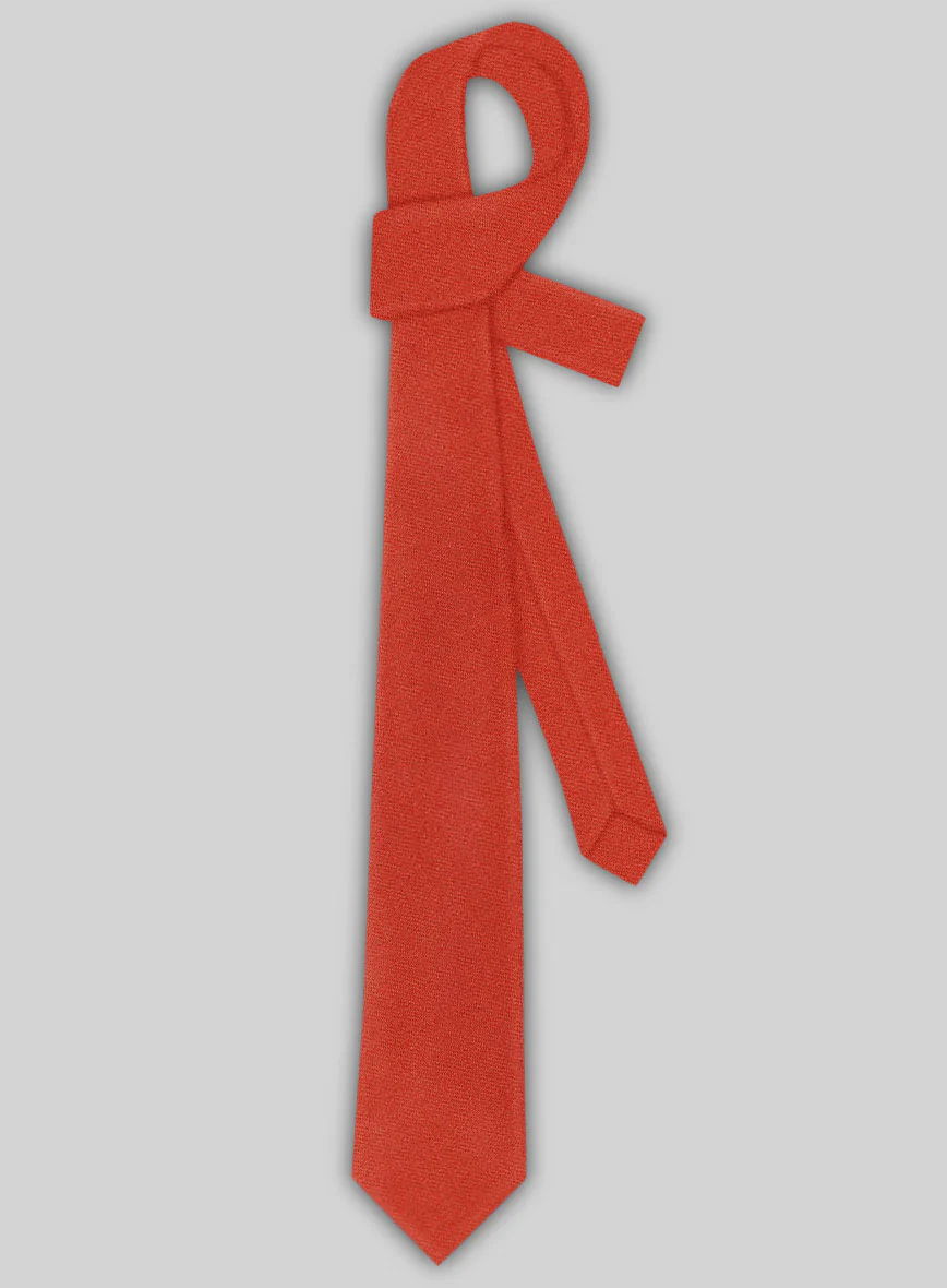 Tweed Tie - Naples Fiery Orange - Image 2