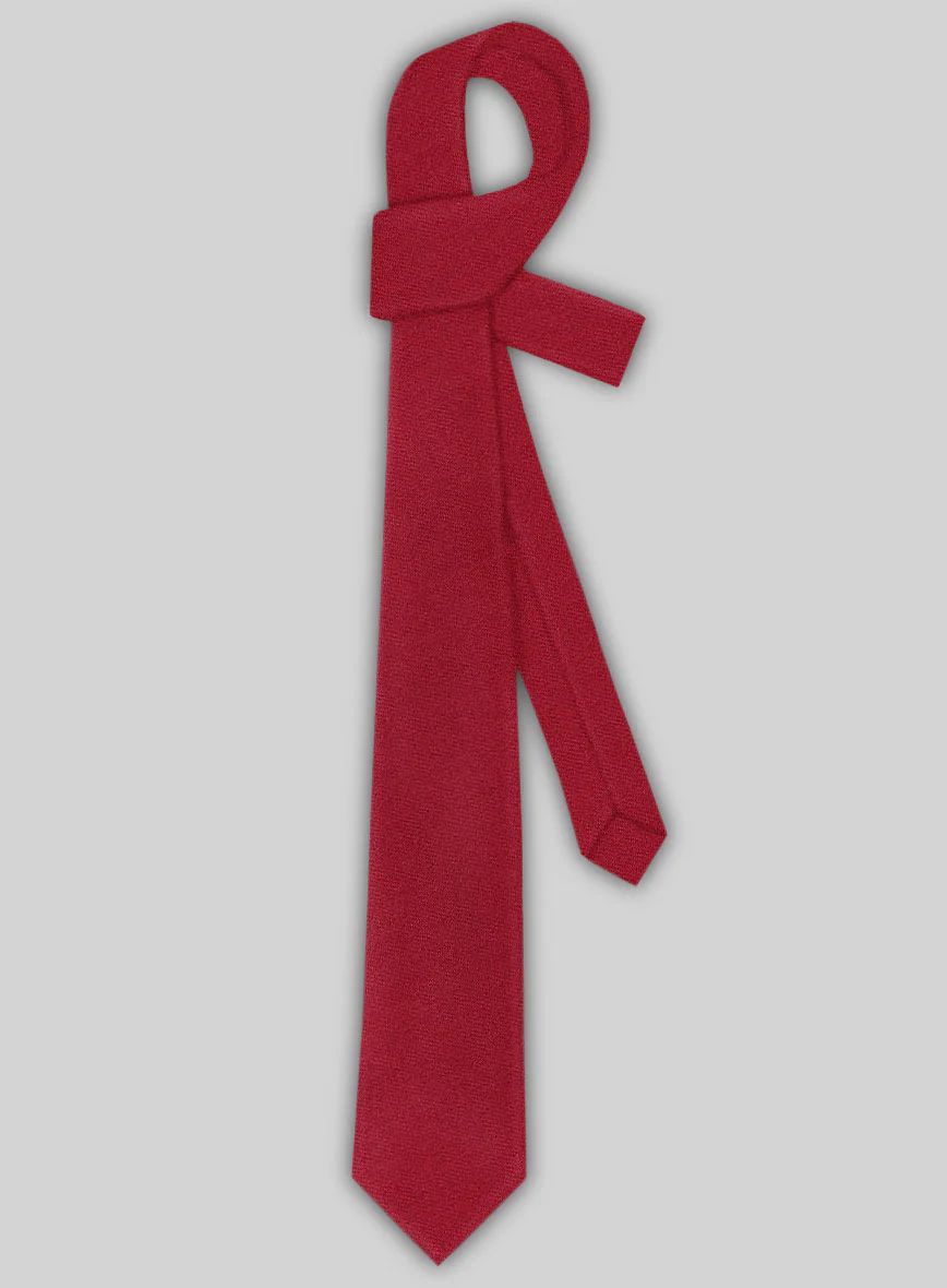Tweed Tie - Naples Red - Image 2