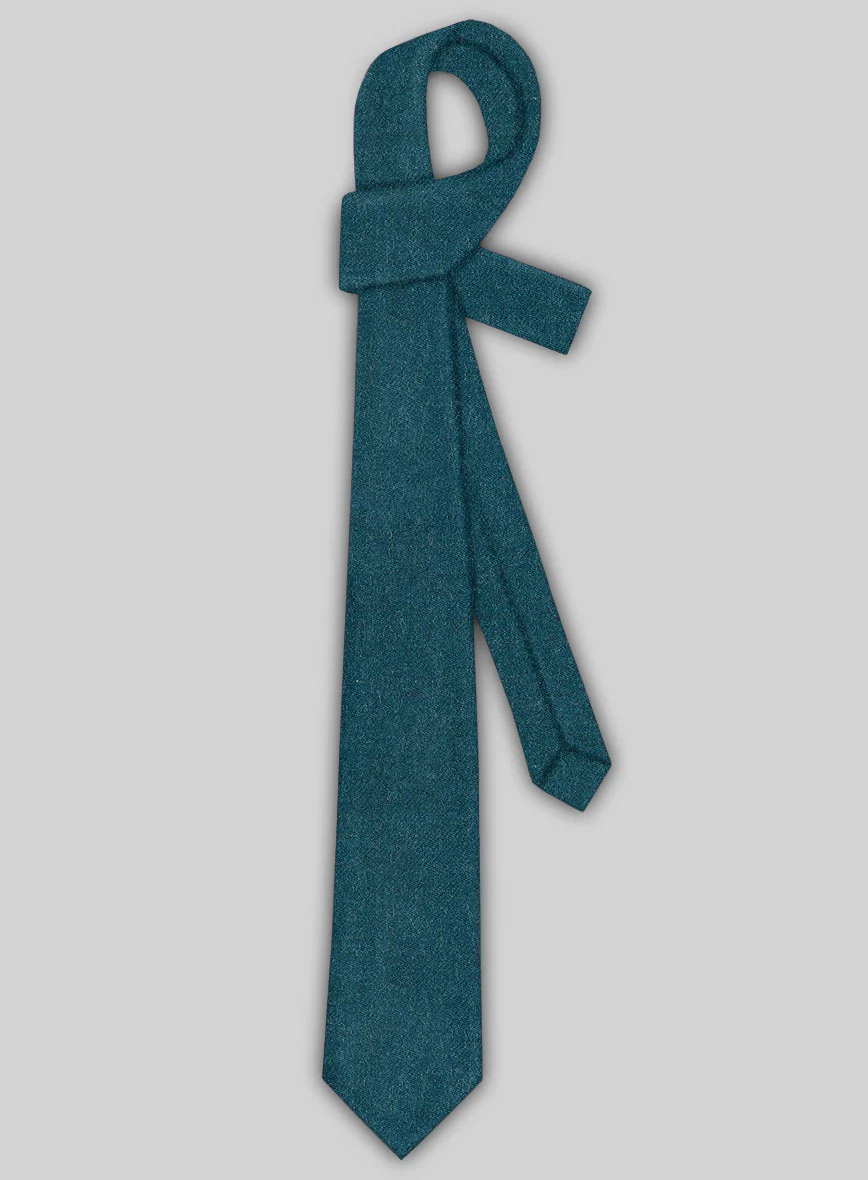 Tweed Tie - Naples Teal Blue - Image 2